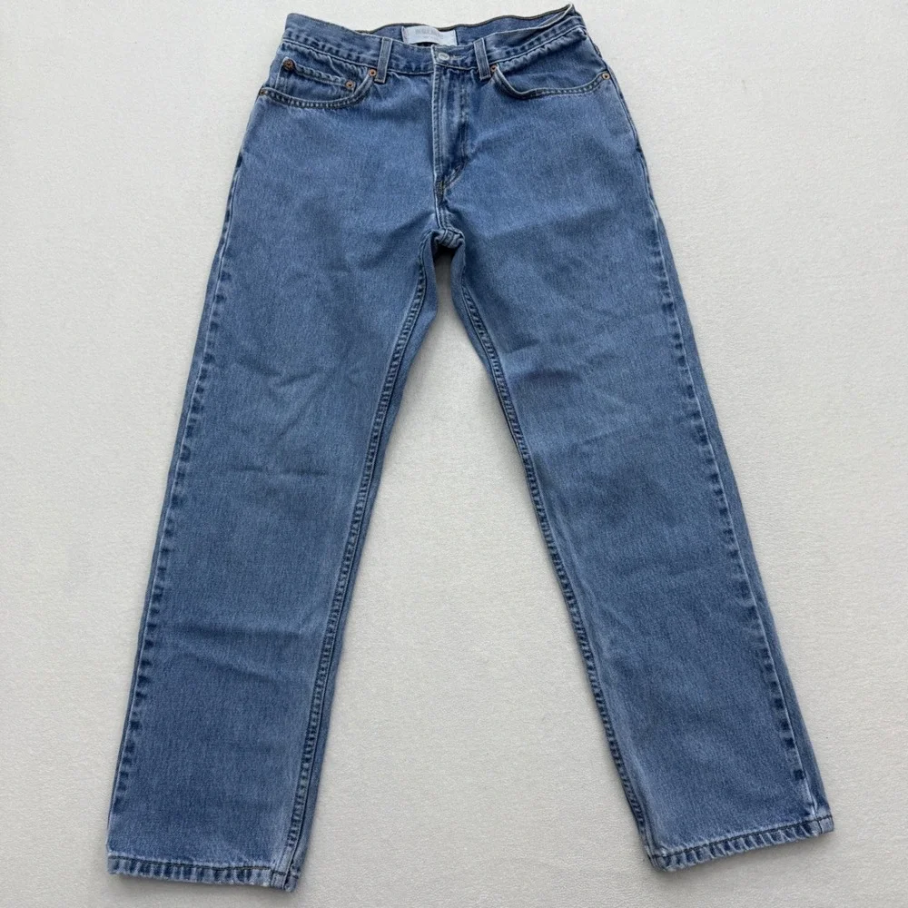 Vintage Levi's 505 Regular Fit Men's W33 L32 Jeans Blue‎ Wash Denim Casual